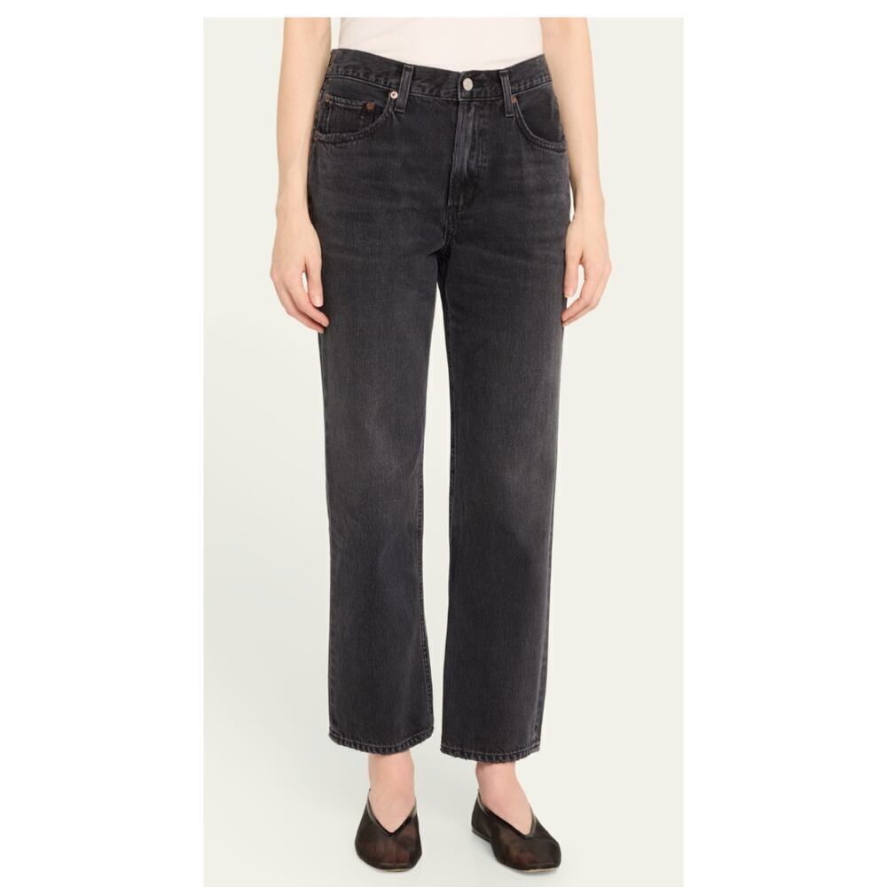 Agolde Black Straight Leg Ladies Demin Jeans Size 24